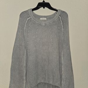 Zenana 100% Cotton Oversized Gray Sweater